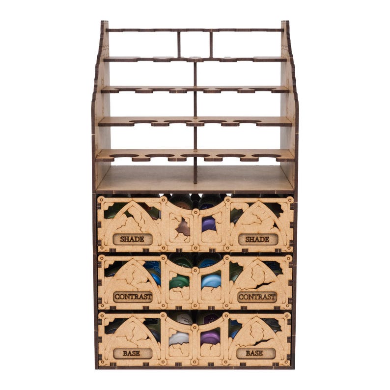 Paint Holder Section — Modular Add-On Paint Rack Row