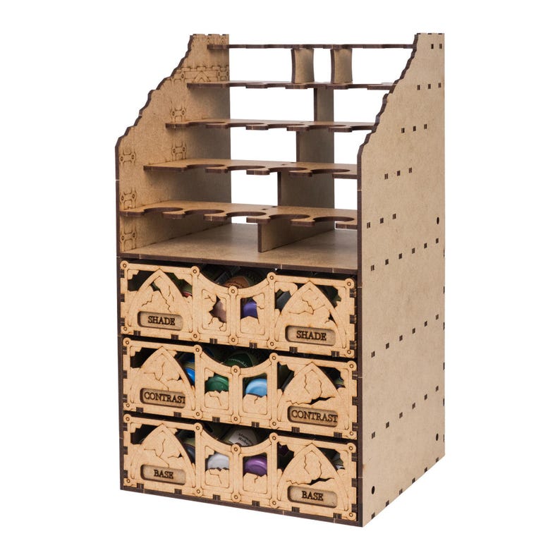 Paint Holder Section — Modular Add-On Paint Rack Row