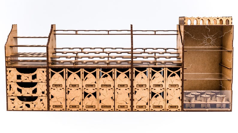 Estación de Pintura Pro — Organizador Modular de Alta Capacidad para Miniaturas