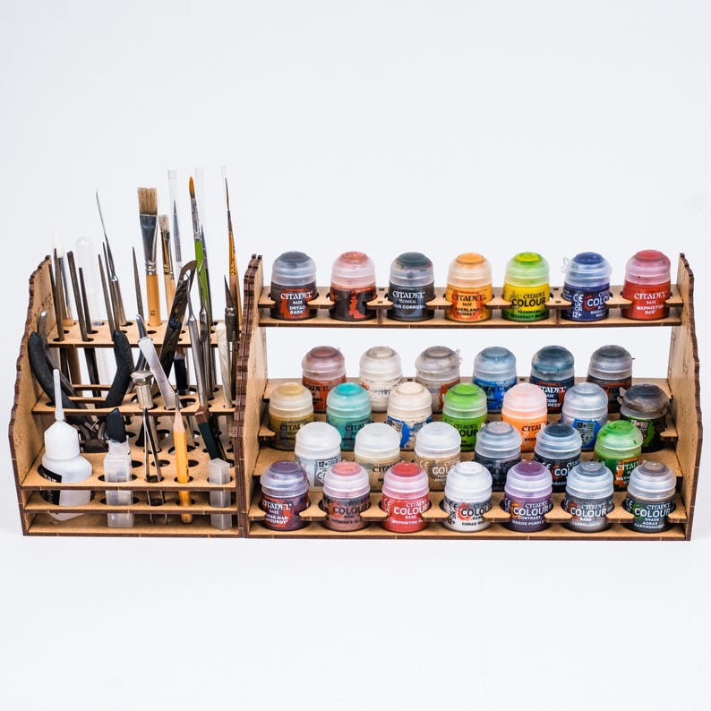 Beginner Paint Station — Miniature Paint Rack for Citadel & Vallejo