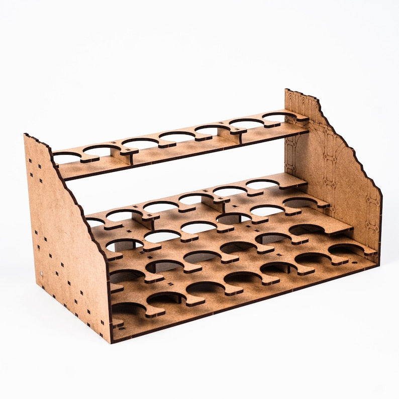 Organizador de Pinturas para Miniaturas — Compatible con Botes Citadel y Goteros Vallejo