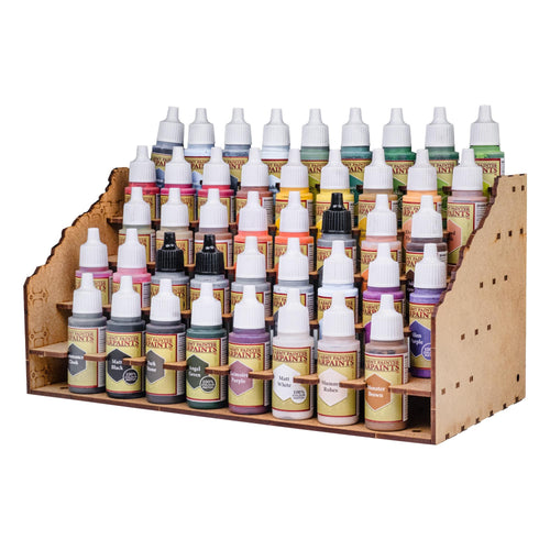 Miniature Paint Rack — handcrafted wooden hobby accessory by our workshop