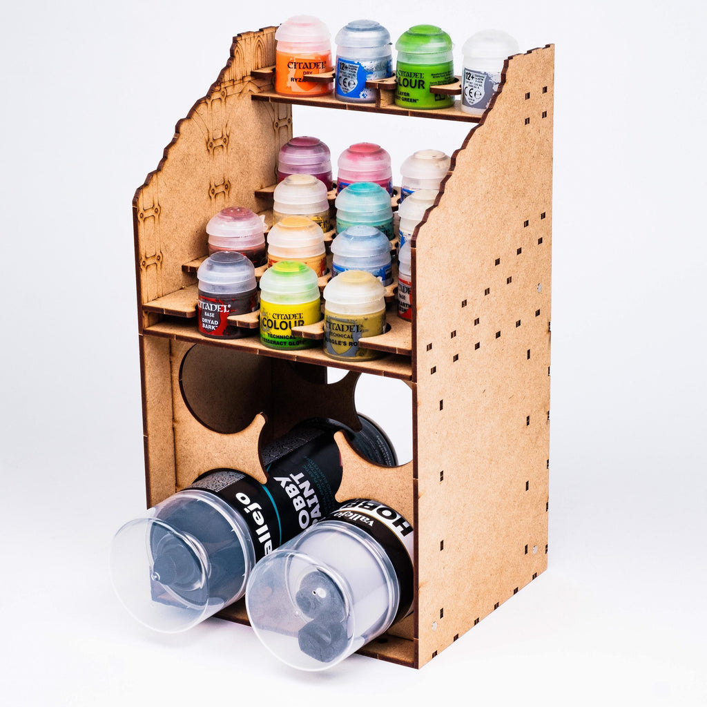 Almacenaje de Spray e Imprimación — Soporte para Latas de Imprimación del Hobby
