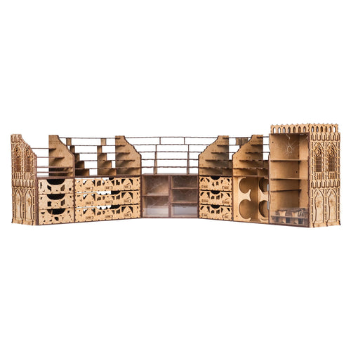 King's Paint Station — handcrafted wooden hobby accessory by our workshop